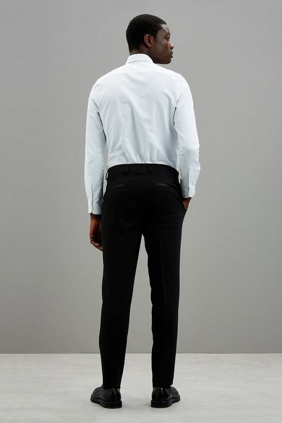 Burton Slim Fit Black Tuxedo Suit Trousers 3