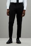 Burton Skinny Fit Black Tuxedo Suit Trousers thumbnail 1
