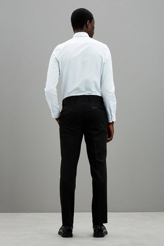 Burton Slim Fit Black Tuxedo Suit Trousers 3