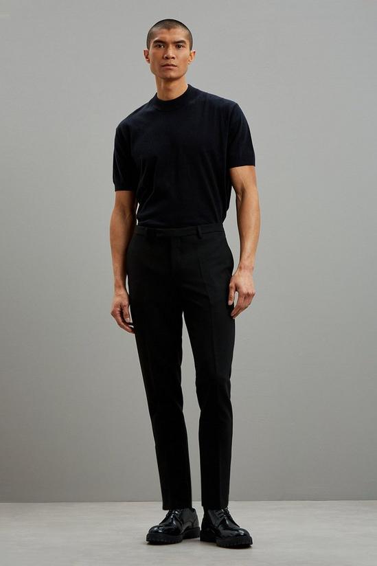 Burton Super Skinny Fit Black Suit Trousers 1
