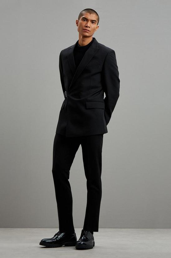 Burton Super Skinny Fit Black Suit Trousers 2