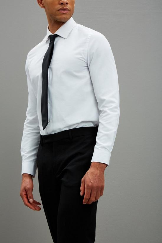 Burton Skinny Fit Black Tuxedo Suit Trousers 4