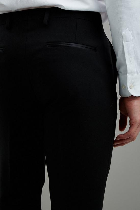 Burton Super Skinny Fit Black Tuxedo Suit Trousers 4