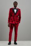 Burton Slim Fit Raisin Velvet Suit Jacket thumbnail 2