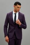 Burton Skinny Fit Purple Tuxedo Jacket thumbnail 1