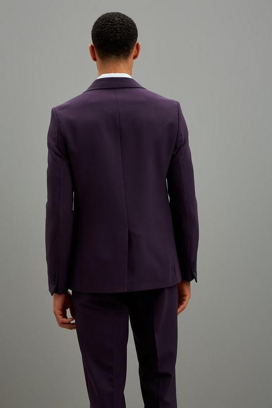 Burton Skinny Fit Purple Tuxedo Jacket 3