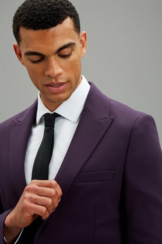 Burton Skinny Fit Purple Tuxedo Jacket 4