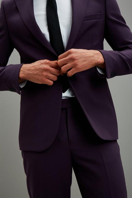 Burton Skinny Fit Purple Tuxedo Jacket 6