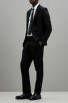 Burton Slim Fit Black Shawl Tuxedo Suit Jacket thumbnail 1