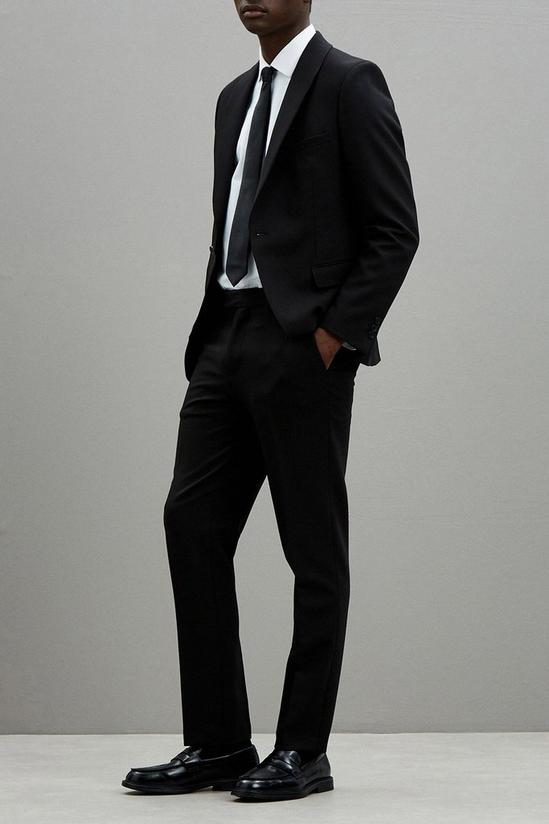Burton Slim Fit Black Shawl Tuxedo Suit Jacket 1