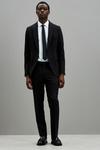 Burton Slim Fit Black Shawl Tuxedo Suit Jacket thumbnail 5