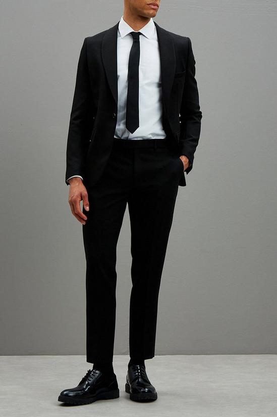 Burton Skinny Fit Tuxedo Shawl Suit Jacket 1