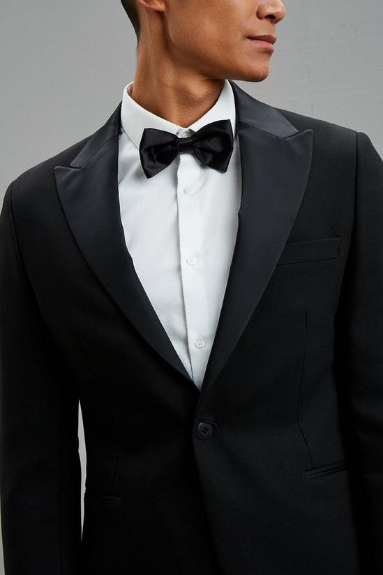 Burton Super Skinny Fit Black Tuxedo Suit Jacket 6