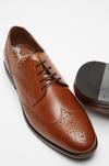Burton Tan Leather Brogue Shoes thumbnail 3