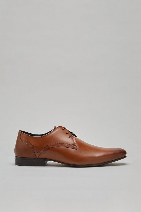 Burton Tan Leather Derby Shoes 1