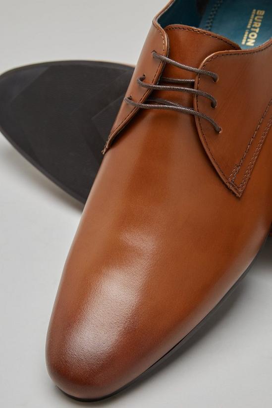 Burton Tan Leather Derby Shoes 3