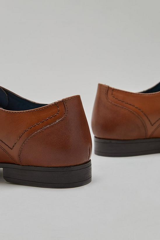 Burton Tan Leather Derby Shoes 4