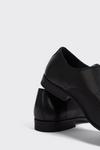 Burton Black Leather Cap Toe Derby Shoes thumbnail 3