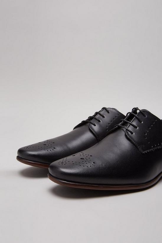 Burton Black Leather Derby Shoe 3