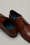 Burton Tan Leather Cap Toe Derby Shoes thumbnail 4