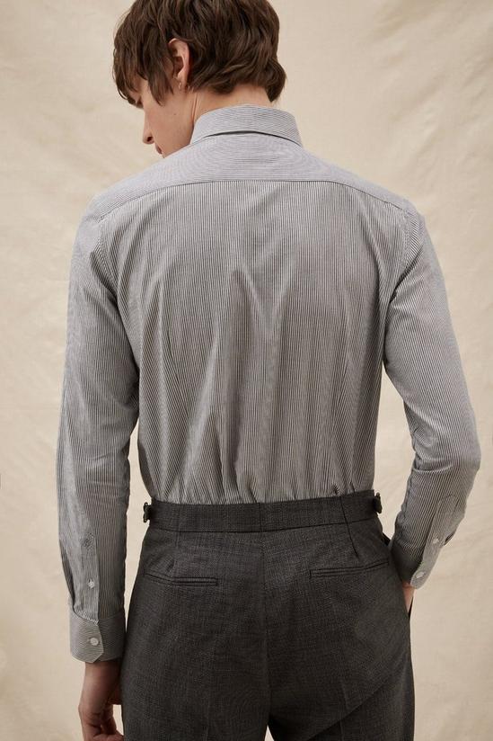 Burton 1904 Pinstripe Shirt With Cutaway Collar 3