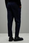 Burton Relaxed Fit Navy Self Stripe Suit Trousers thumbnail 3