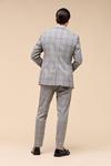 Burton Skinny Fit Grey Check  Suit Trousers thumbnail 3