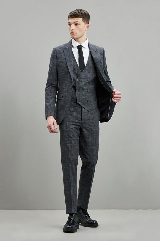 Burton Skinny Fit Grindle Weave Suit Trousers 2