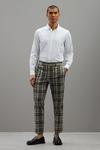 Burton Skinny Fit Folk Brown Check Suit Trousers thumbnail 2