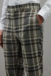 Burton Skinny Fit Folk Brown Check Suit Trousers thumbnail 4
