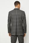 Burton Slim Fit Black Check Double Breasted Suit Jacket thumbnail 3