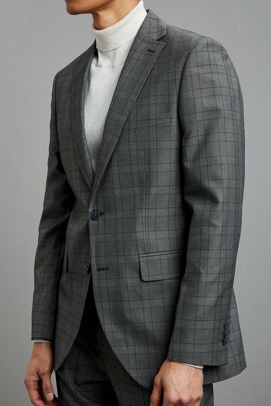 Burton Tailored Fit Grey Pow Check Jacket 6