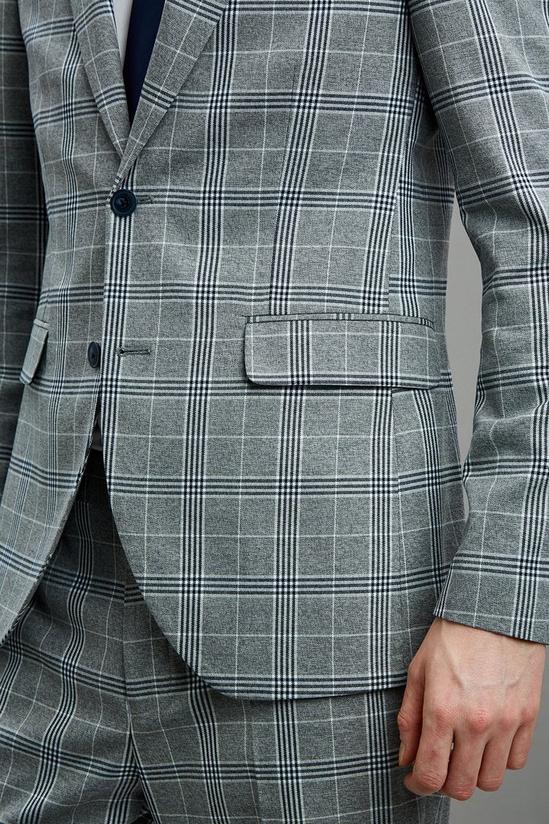 Burton Skinny Fit Grey Check Jacket 6