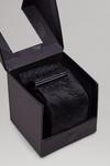 Burton Black Jacquard Tie, Square, Tie Bar Gift Box thumbnail 3