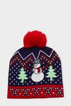 Burton Christmas Snowman Bobble Hat thumbnail 1