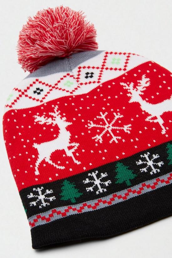 Burton Christmas Reindeer Bobble Hat 3