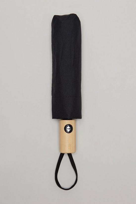 Burton Automatic Umbrella With Bamboo Handle 1