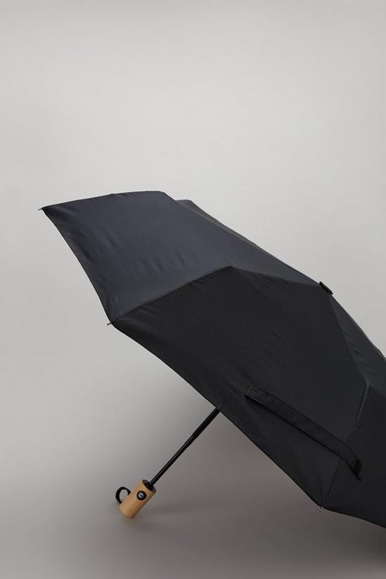Burton Automatic Umbrella With Bamboo Handle 2