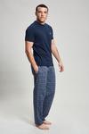 Burton Navy Short Sleeve T-Shirt & Check Pyjama Set thumbnail 2