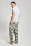 Burton Grey Short Sleeve T-Shirt & Check Pyjama Set thumbnail 3
