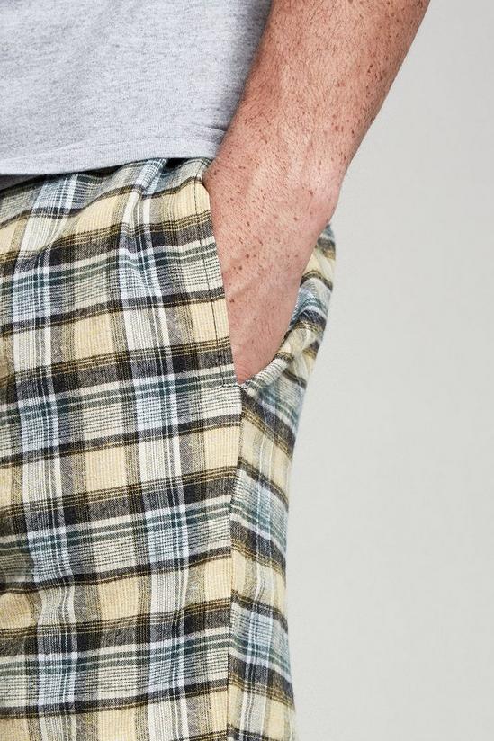 Burton Grey Short Sleeve T-Shirt & Check Pyjama Set 4