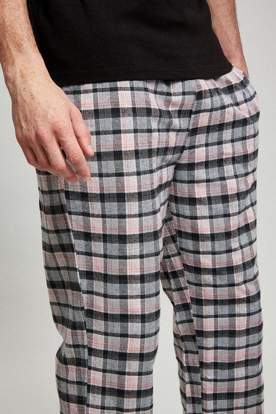 Burton Black Short Sleeve T-Shirt & Check Pyjama Set 4