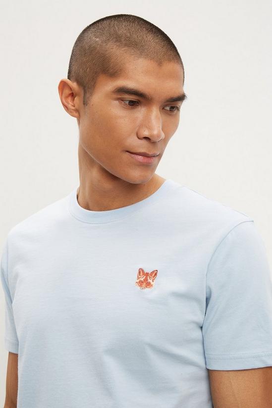 Burton Fox Chest Embroidered T-shirt 4