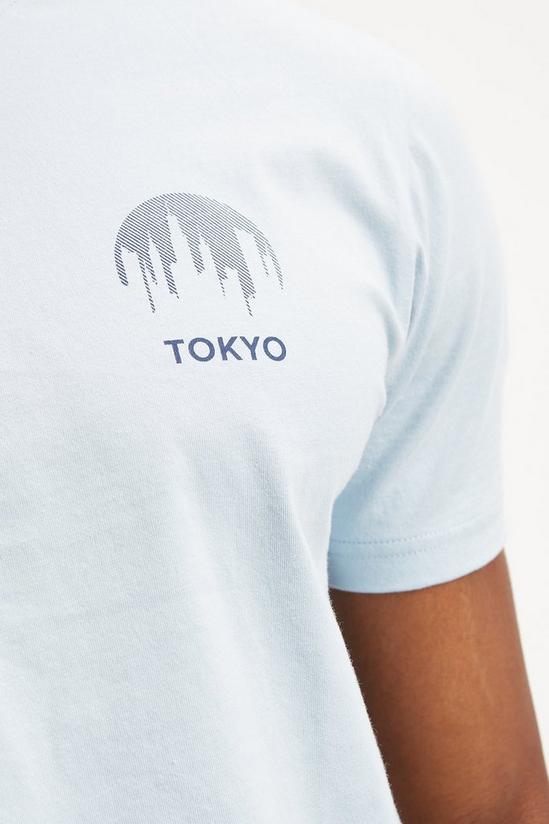 Burton Regular Fit Tokyo Chest Print T-shirt 4