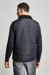 Burton Black Hybrid Quilted Jacket Knitted Sleeve 1 thumbnail 3