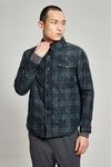 Burton Green Quilted Checked Collar Jacket thumbnail 1