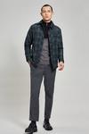 Burton Green Quilted Checked Collar Jacket thumbnail 2