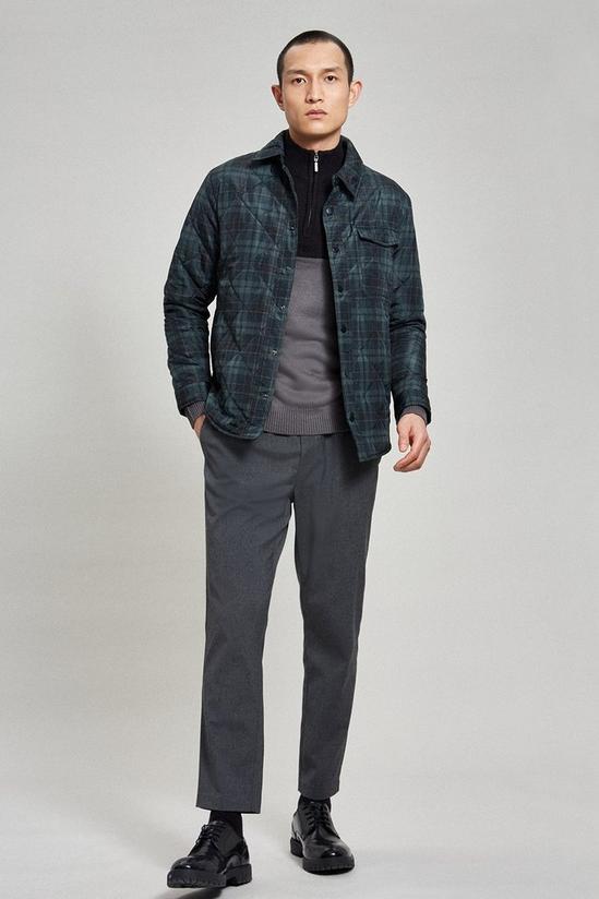 Burton Green Quilted Checked Collar Jacket 2