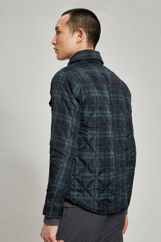 Burton Green Quilted Checked Collar Jacket 3