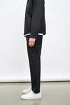 Burton Slim Fit Black Elasticated Waistband Suit Trousers thumbnail 2